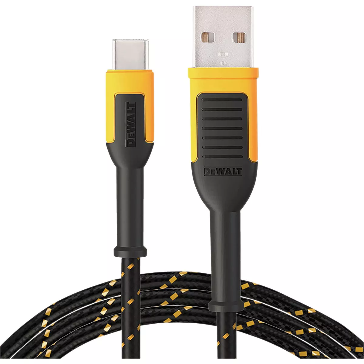DEWALT 10 Ft. Type-C to USB Reinforced Braided Cable