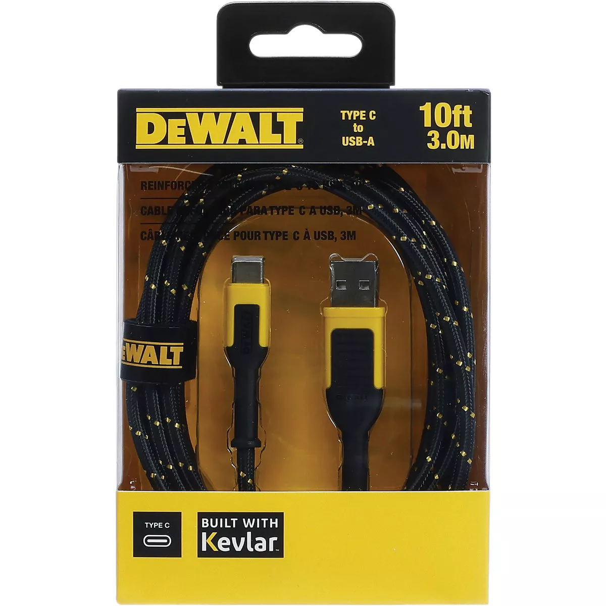 DEWALT 10 Ft. Type-C to USB Reinforced Braided Cable - photo 2