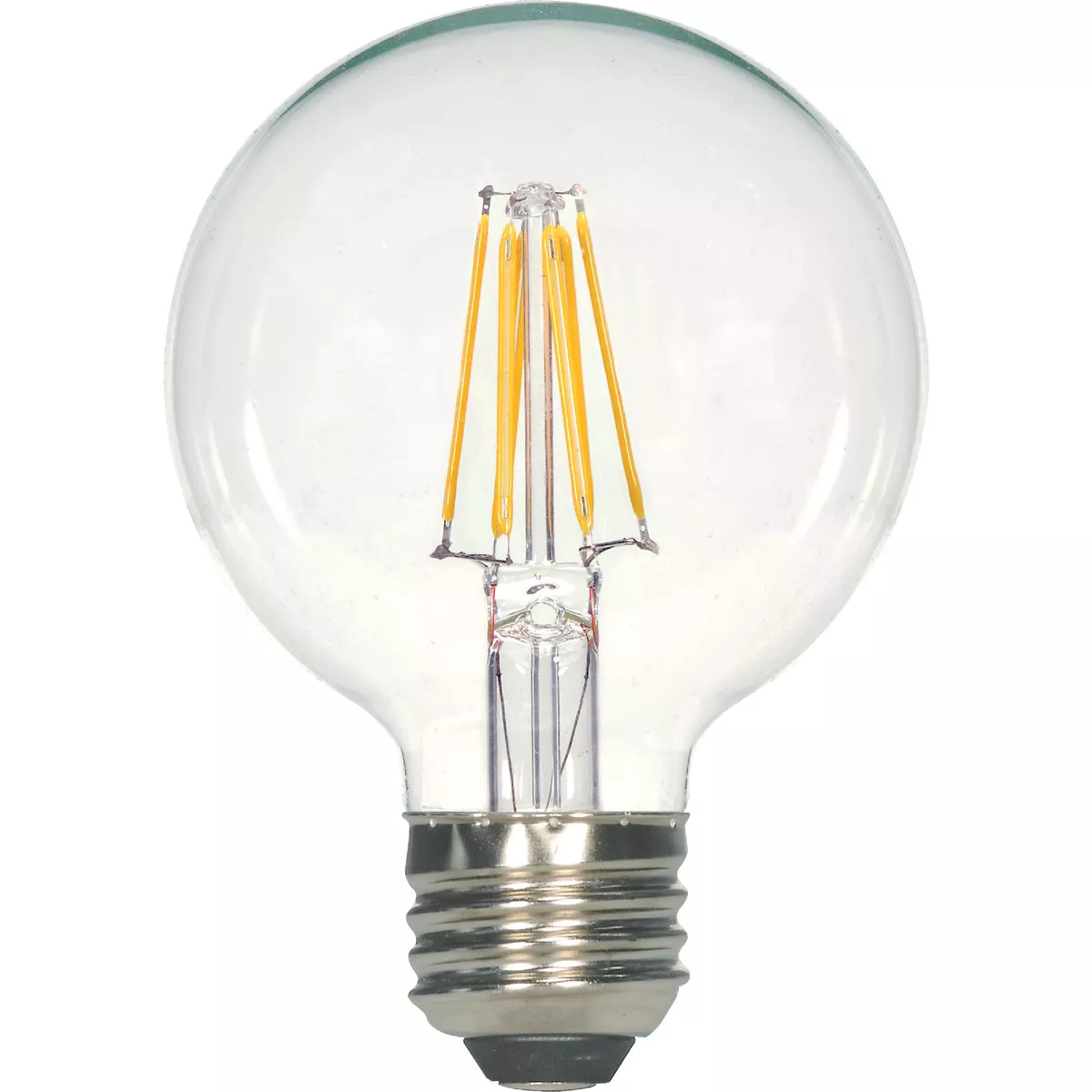 Satco 60W Equivalent Warm White G25 Medium LED Decorative Globe Light Bulb