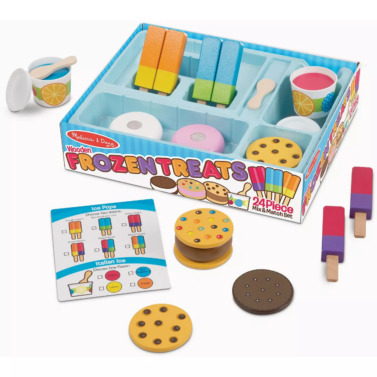 Melissa & Doug Wood Frozen Treats Play Set