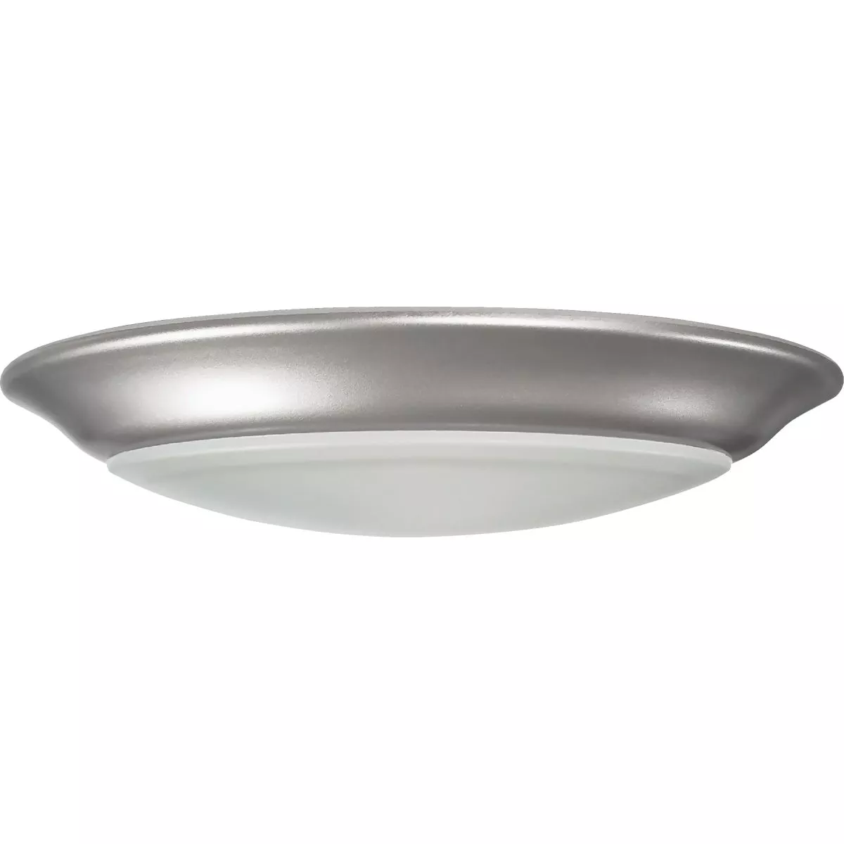 Satco Nuvo 7 In. Brushed Nickel 60W Equivalent LED CCT-Selectable Disk Flush Mount Light Fixture