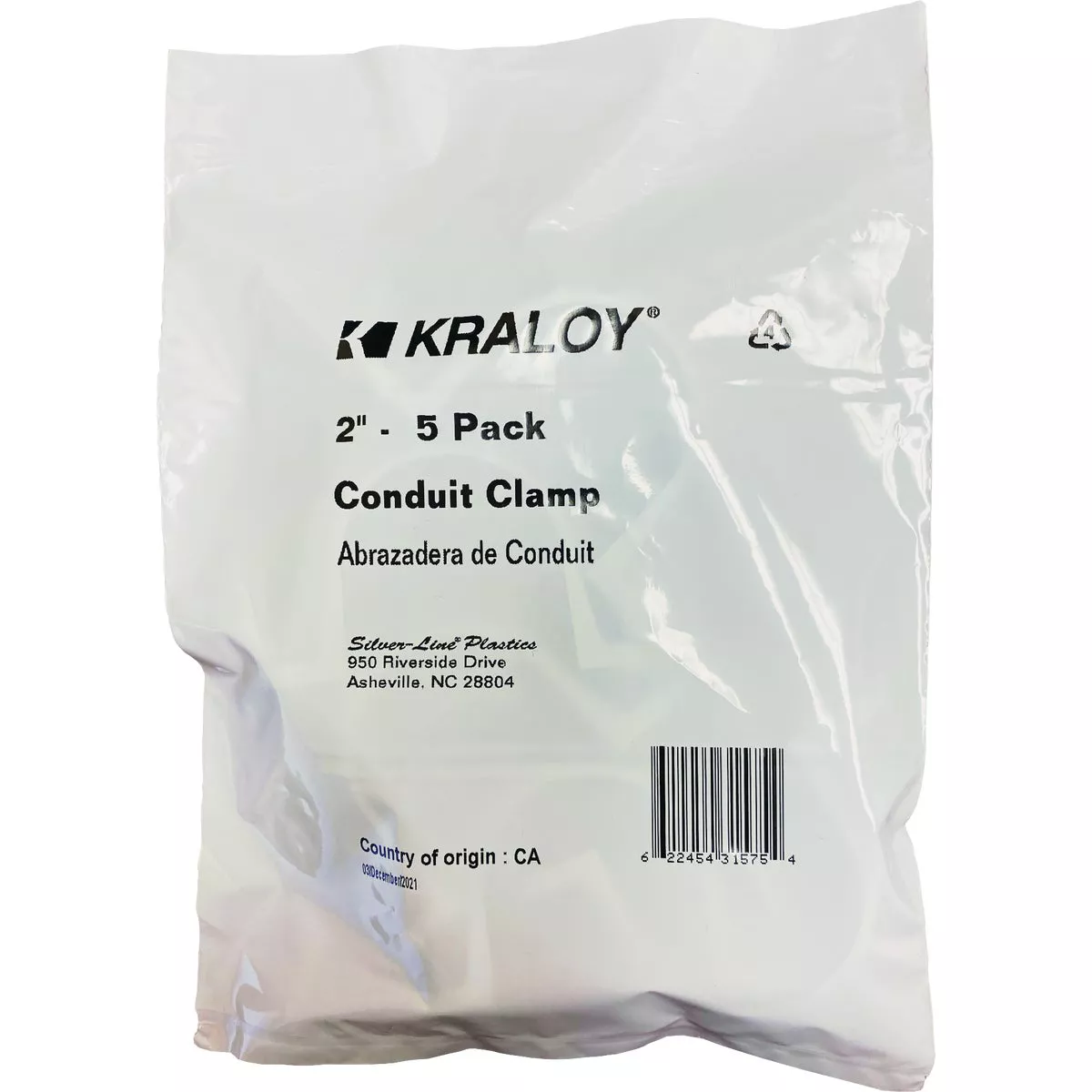 IPEX Kraloy 1/2 In. 2-Hole PVC Pipe Strap (5-Pack) | True Value Hardware