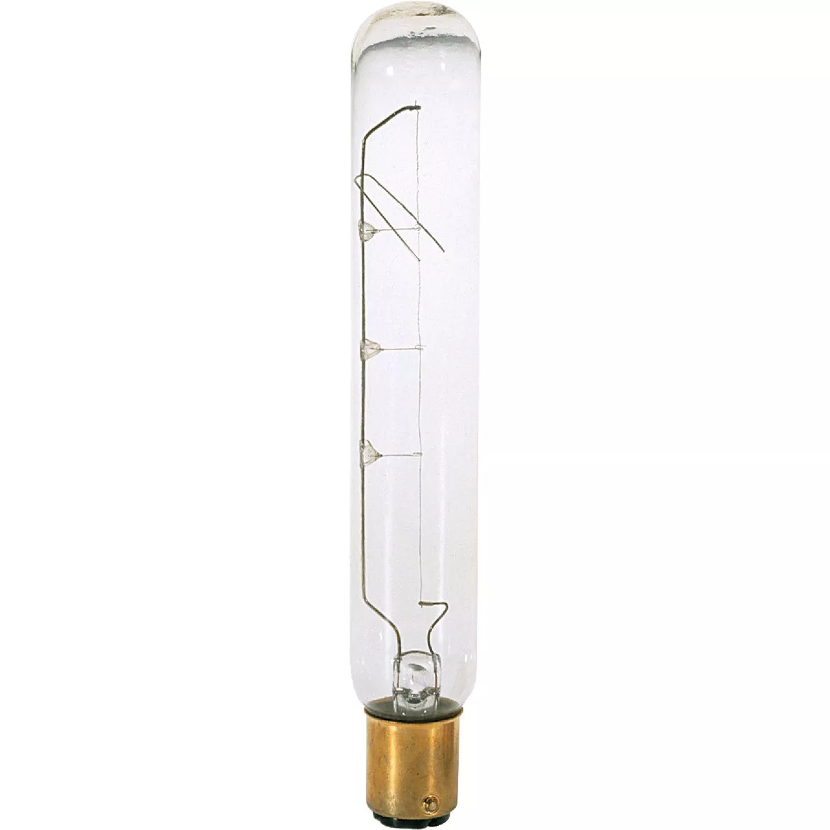 Satco 20W Clear Bayonet Base T6.5 Incandescent Tubular Appliance Light Bulb 