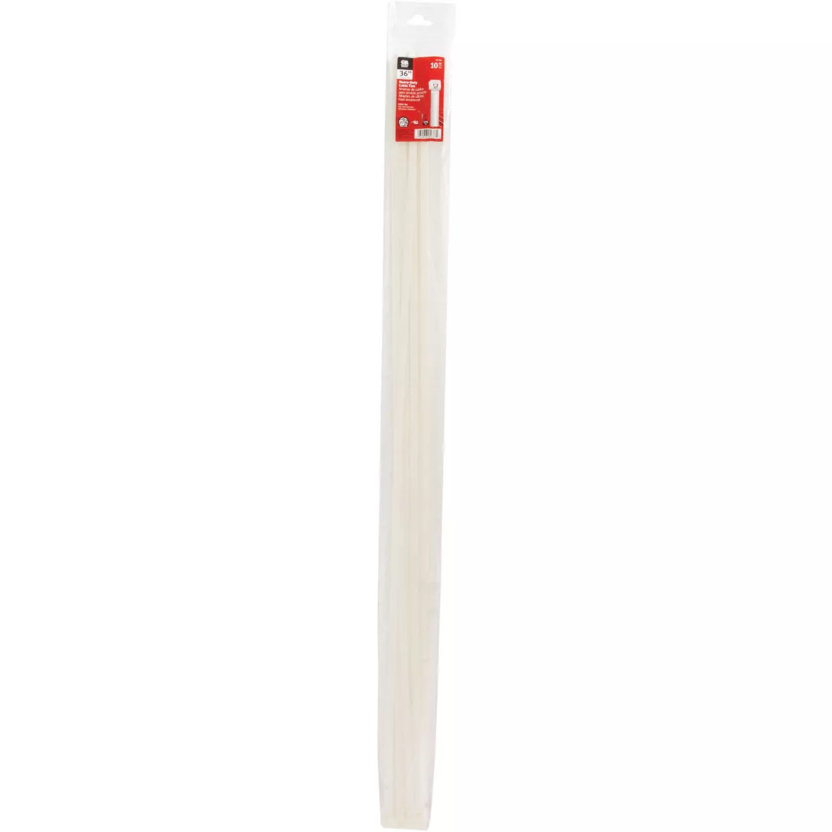 Gardner Bender 36 In. x 0.35 In. Natural Color Heavy-Duty Nylon Cable Tie (10-Pack) - photo 2
