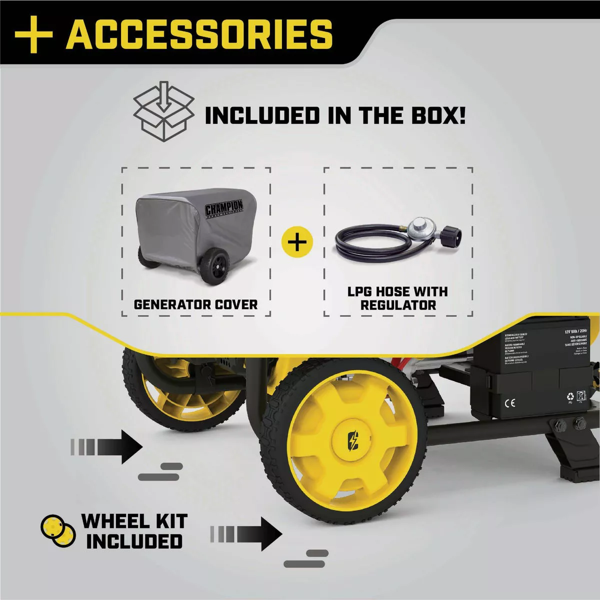 Champion 3500W Dual Fuel Electric/Recoil Start Portable Generator - photo 5