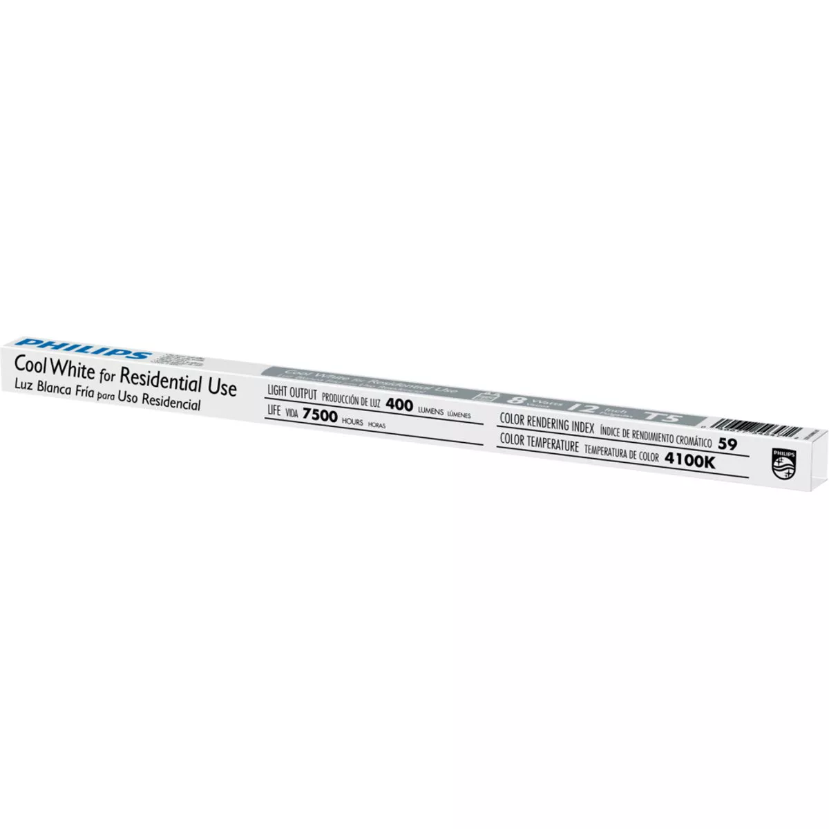 Philips 8W 12 In. Cool White T5 Bi-Pin Fluorescent Tube Light Bulb