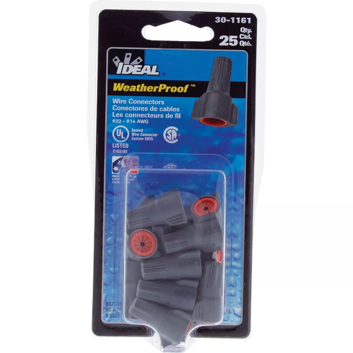 Ideal WeatherProof Small Blue/Orange Copper to Copper Wire Connector (25-Pack) - photo 5