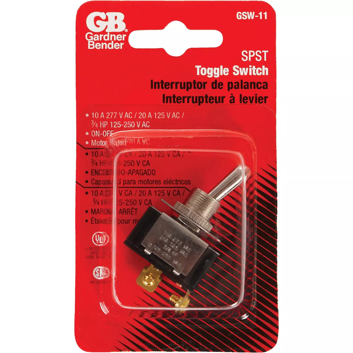 Gardner Bender Heavy-Duty SPST 2-Screw Toggle Switch - photo 2