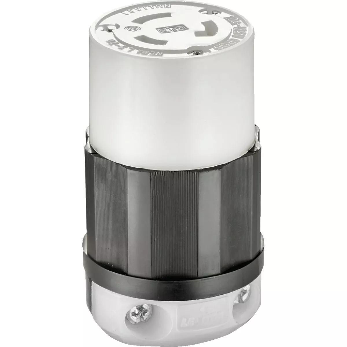 Leviton 20A 125V 3-Wire 2-Pole Industrial Grade L5-20R Locking Cord Connector - photo 2