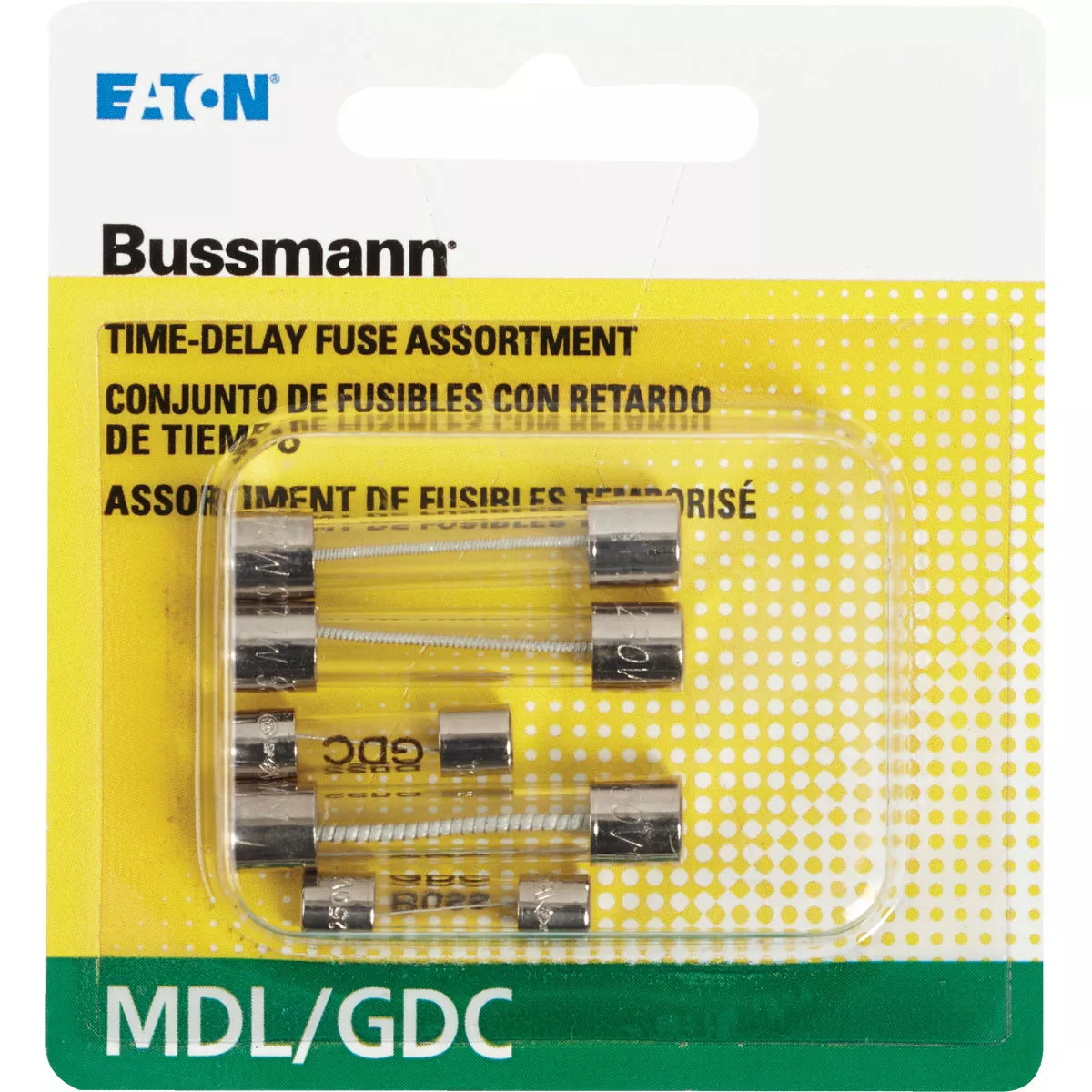Bussmann 1/2A/1A/2A MDL/GDC Glass Tube Electronic Fuse (5-Pack) - photo 2