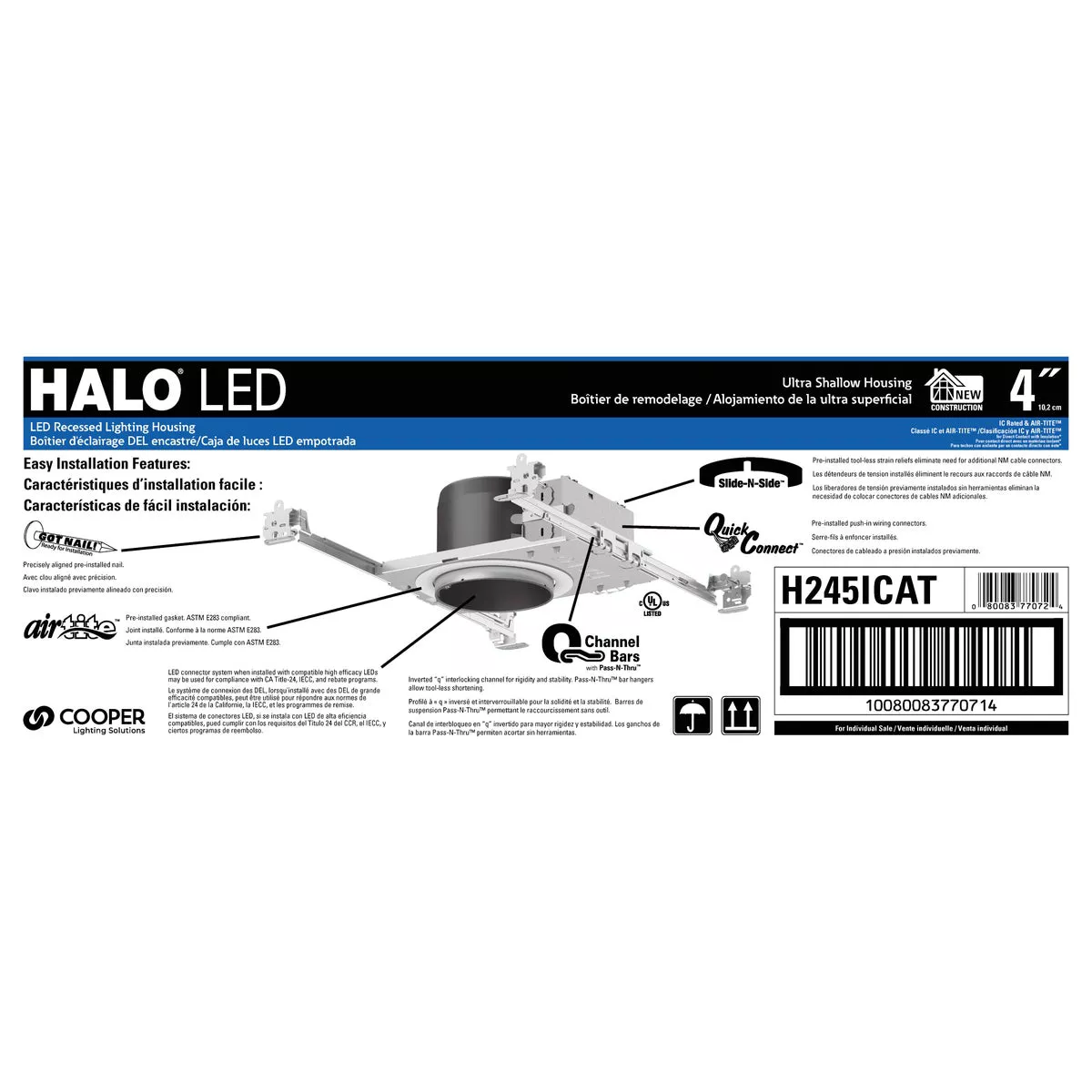 Halo 4 in. New Construction IC Rated LED Recessed Light Fixture - photo 2