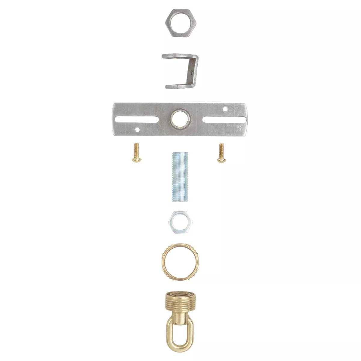 Westinghouse Tapped 1/4 IP 35 Lb. Load Rating Brass Screw Collar Loop Kit
