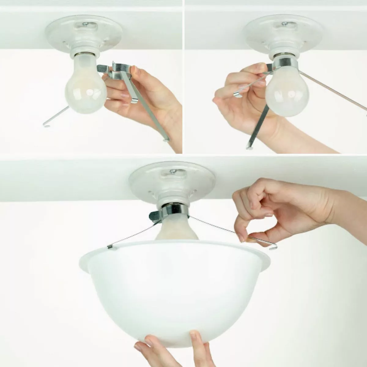 EZ Shade Matte White Clip On Light Bulb Cover - photo 6