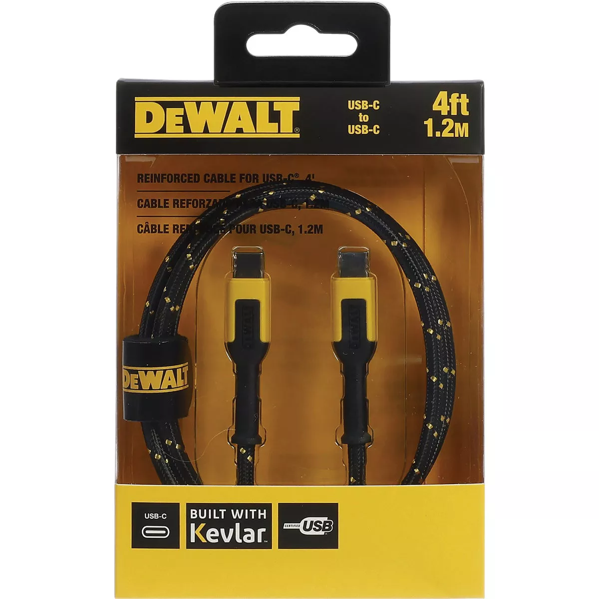 DEWALT 4 Ft. Type-C to Type-C Reinforced Cable - photo 4