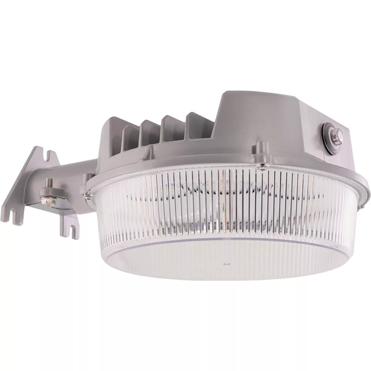 Halo Gray Dusk To Dawn LED Basic Outdoor Area Light Fixture, 4000 Lm.