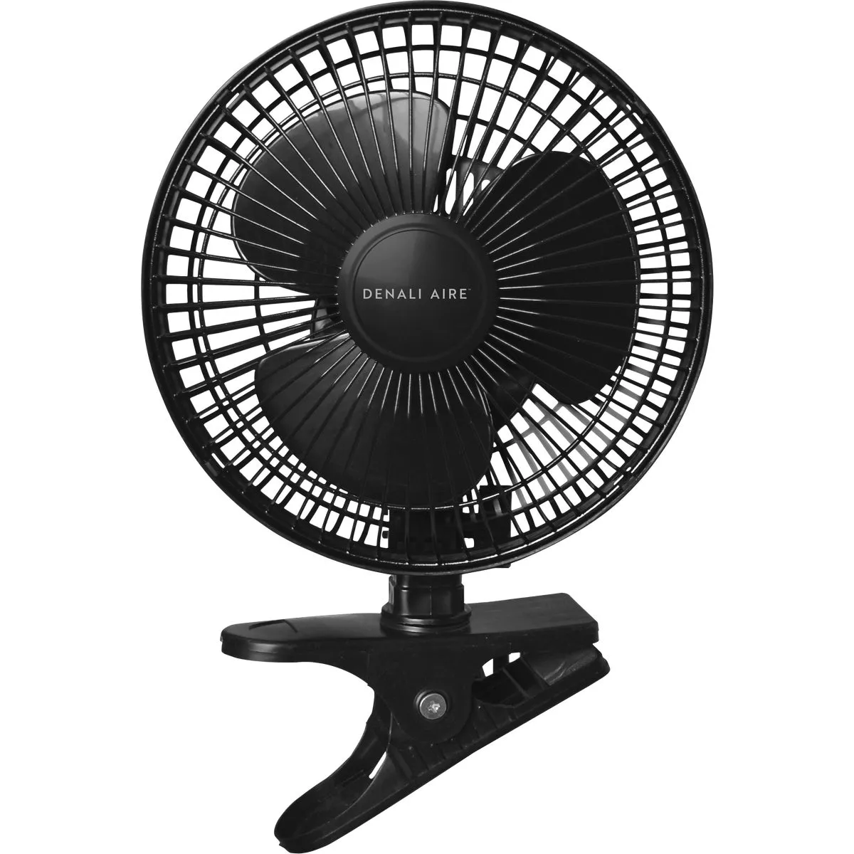 Denali Aire 6 In. 2-Speed Black Convertible 2-in-1 Clip-On Desk Fan