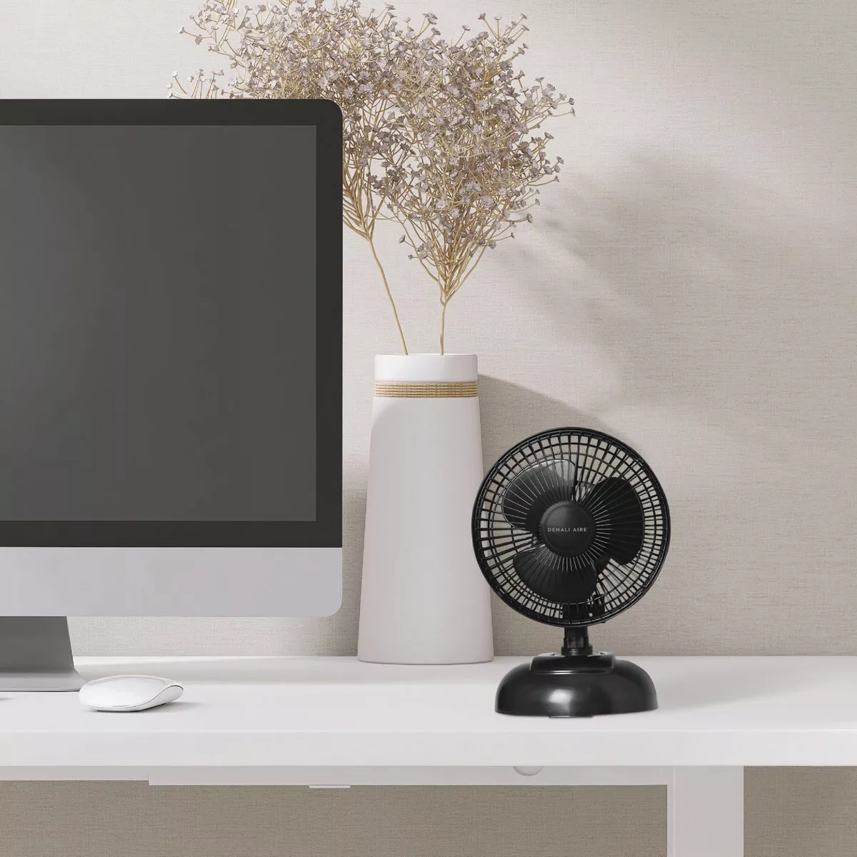 Denali Aire 6 In. 2-Speed Black Convertible 2-in-1 Clip-On Desk Fan - photo 3