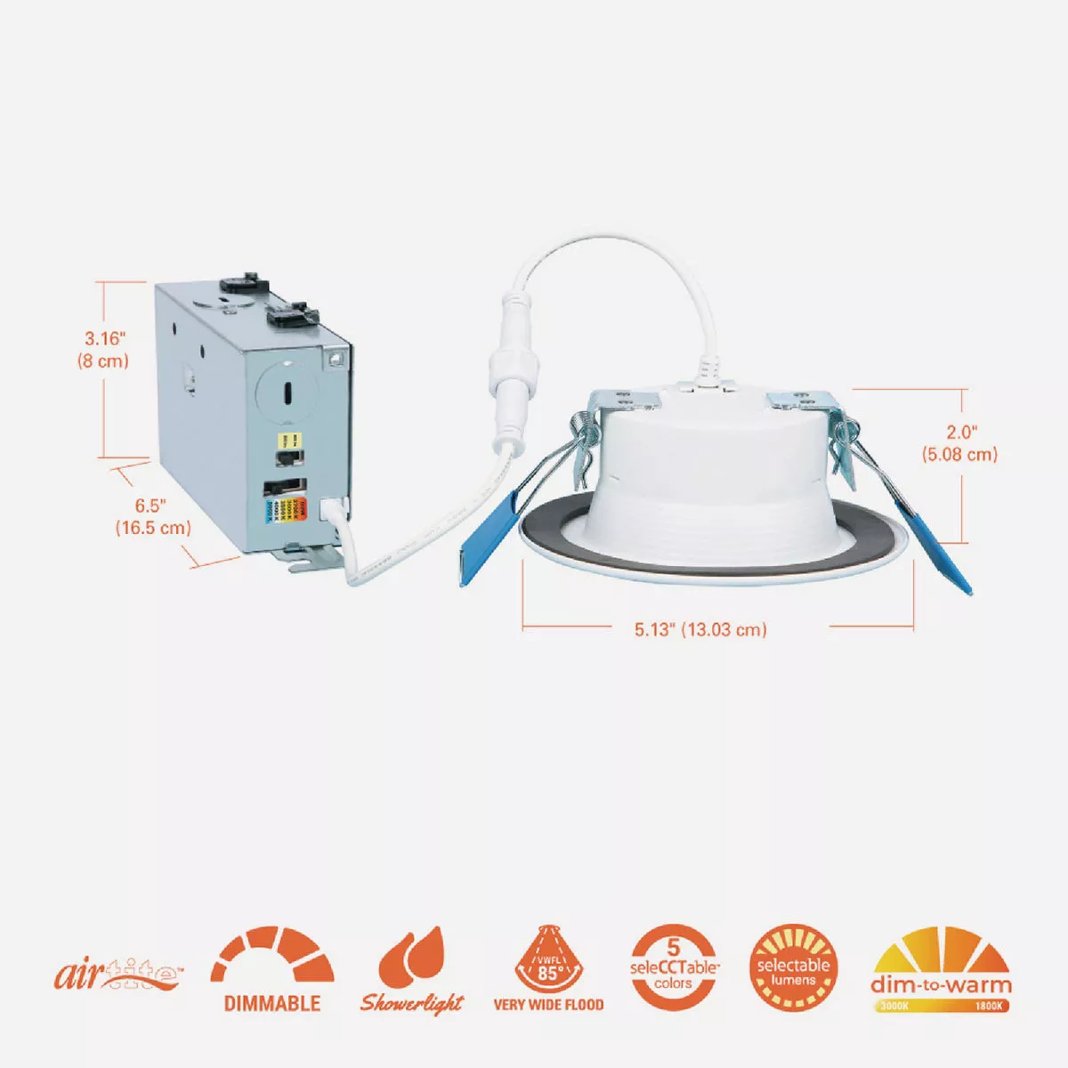 Halo 4 In. 5 CCT LED Canless Recessed Downlight, White - photo 7