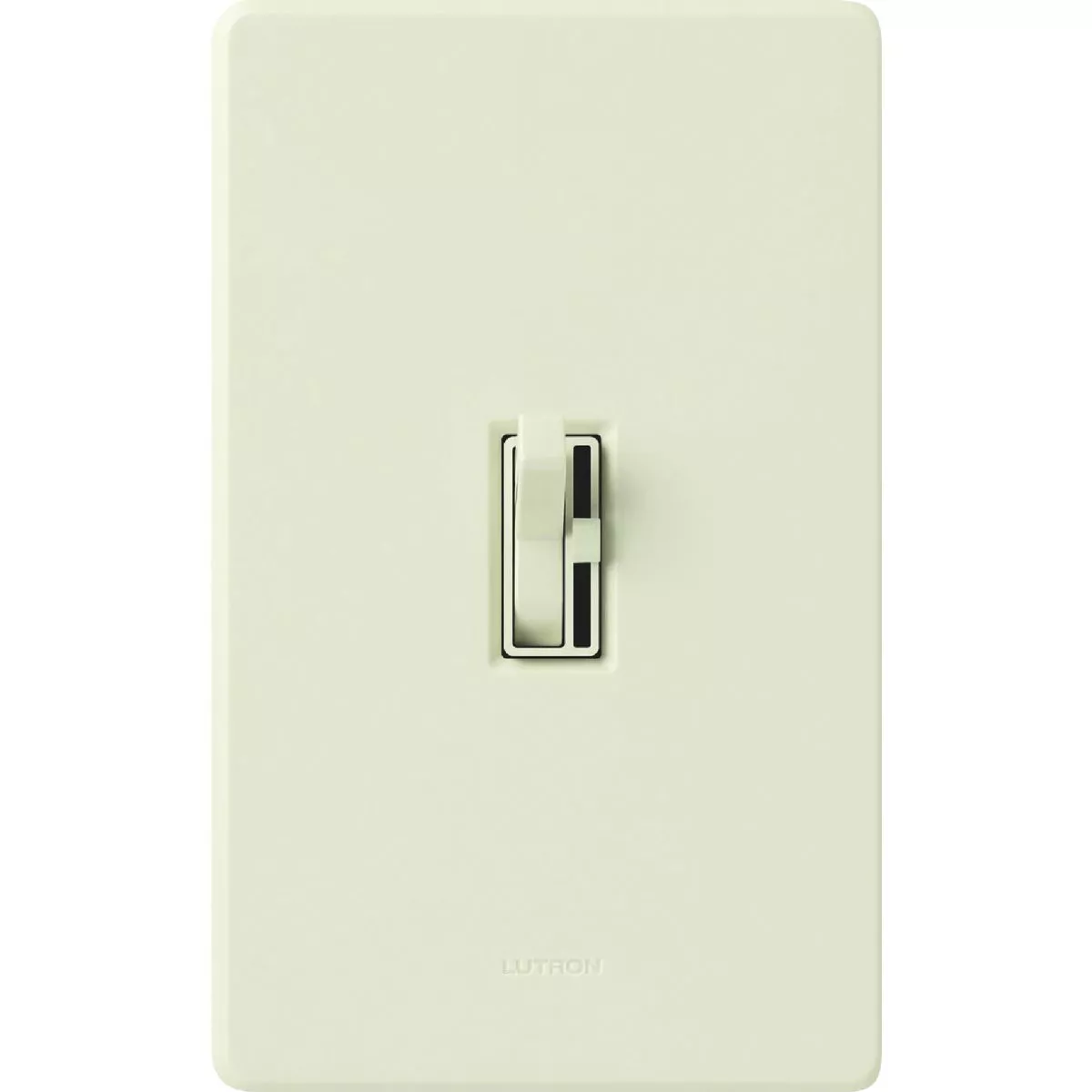 Lutron Toggler Incandescent Light Almond Single Pole Preset Slide Dimmer Switch