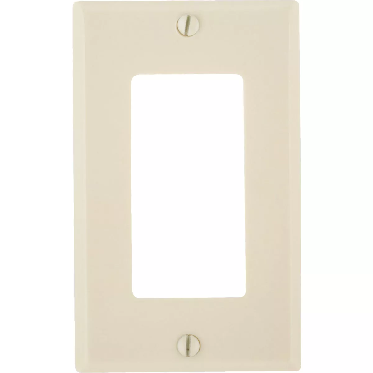 Leviton Decora 1-Gang Smooth Plastic Rocker Decorator Wall Plate, Ivory