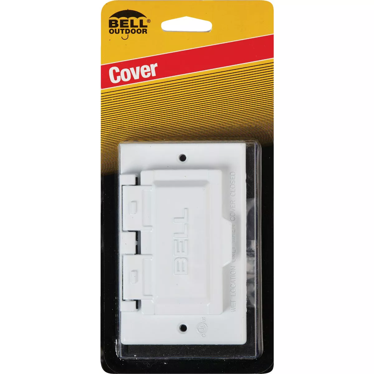 Bell Single Gang Horizontal GFCI Aluminum White Weatherproof Outdoor Electrical Cover - photo 2