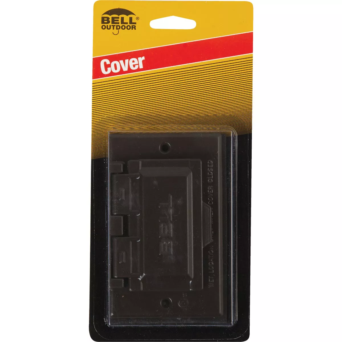 Bell Single Gang Horizontal GFCI Aluminum Bronze Weatherproof Outdoor Electrical Cover - photo 2