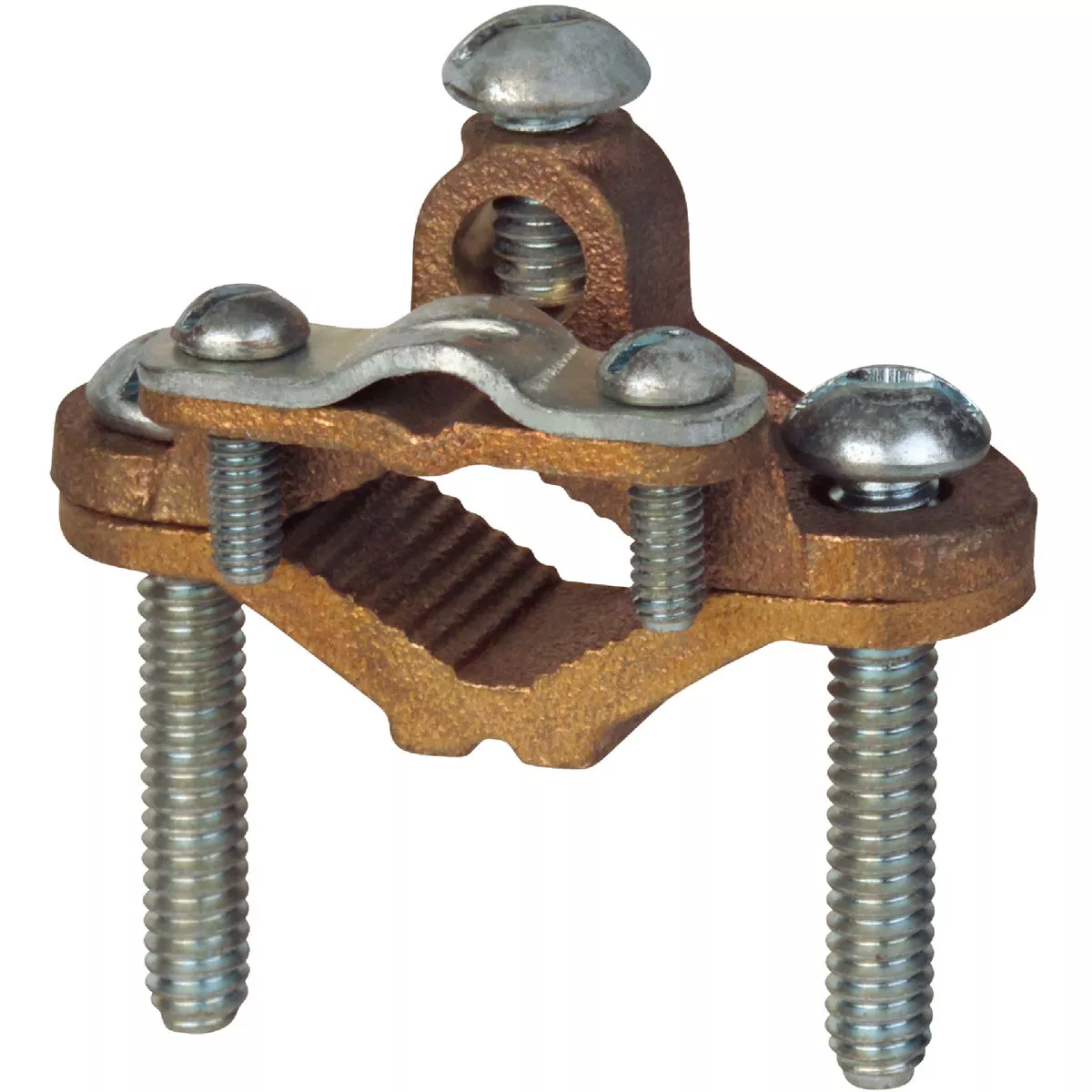 Southwire #8 STR to #4 STR Bronze Ground Clamp
