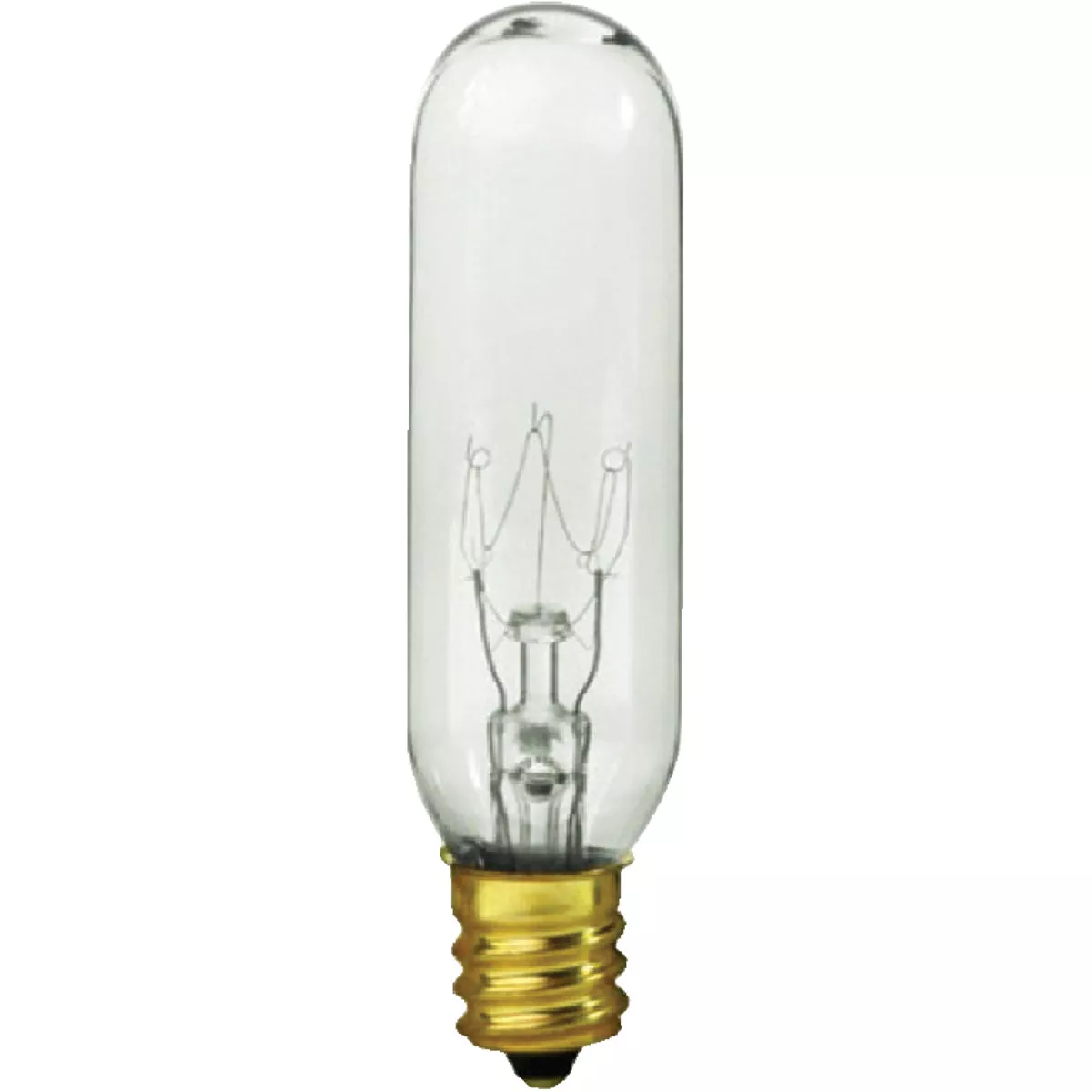 Satco 15W Clear Candelabra Base T6 Incandescent Exit Sign Light Bulb