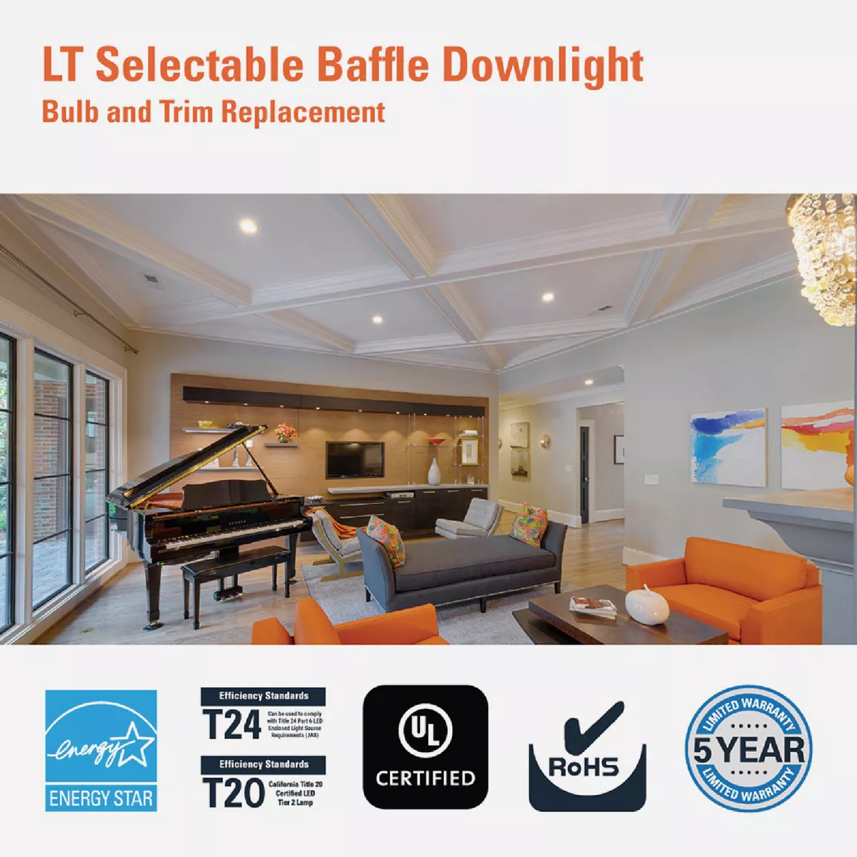 Halo LT 5/6 In. IC Rated 5CCT LED Recessed Light Kit, 700 Lm. - photo 3