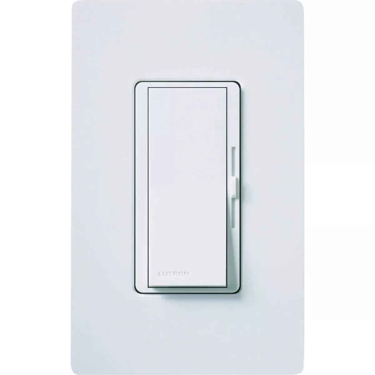 Lutron Diva Incandescent/Halogen/LED/CFL White Slide Dimmer Switch