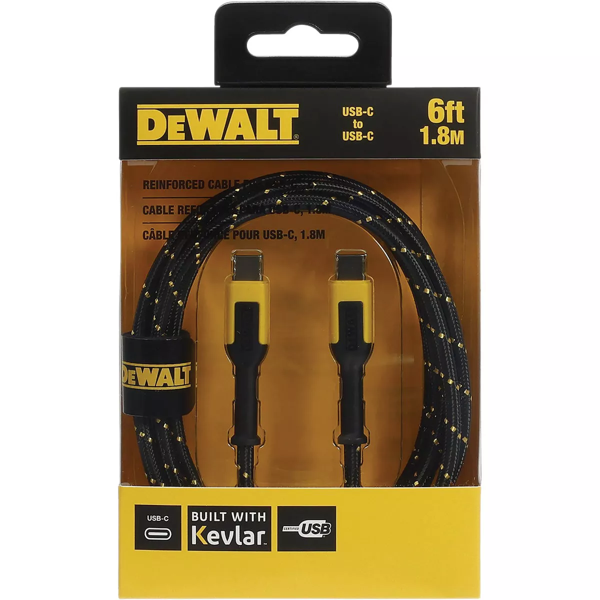 DEWALT 6 Ft. Type-C to Type-C Reinforced Cable - photo 4