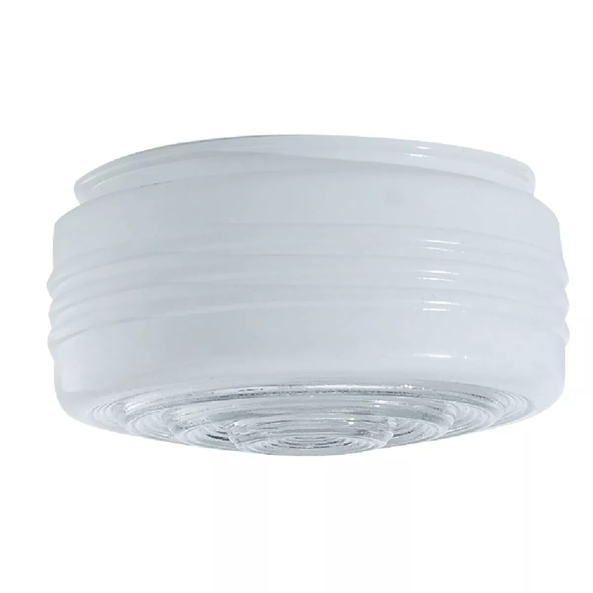 Westinghouse White & Clear 3-3/8 In. x 6-1/2 In. Drum Ceiling Shade