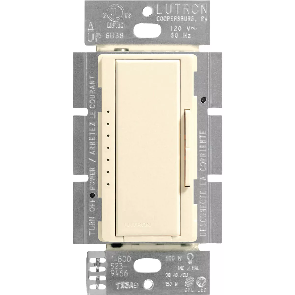 Lutron Maestro CL Light Almond 120 VAC Wireless Dimmer - photo 2