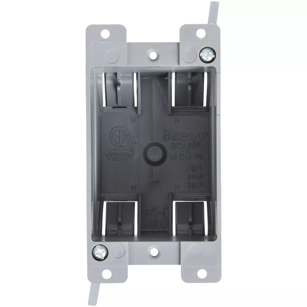1-Gang PVC Molded Old Work Wall Electrical Box, 14 Cu. In. - photo 2