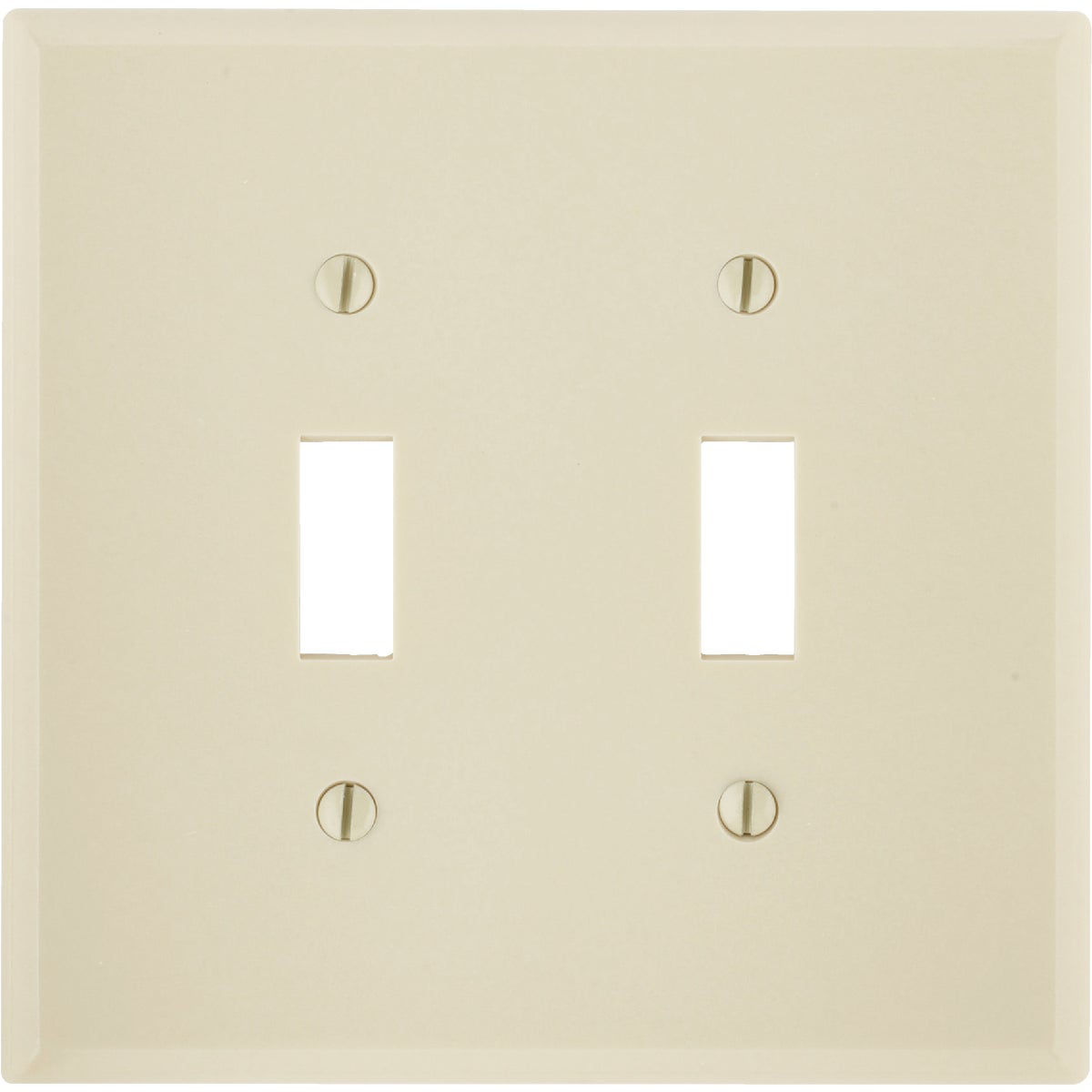 Leviton 2-Gang Plastic Toggle Switch Wall Plate, Ivory | Do it Best