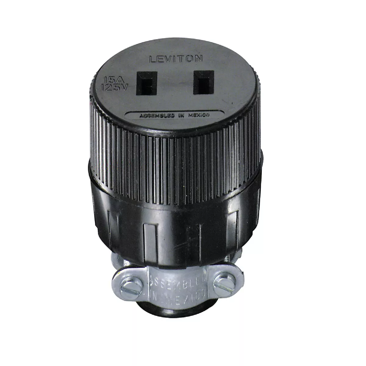 Leviton 15A 125V 2-Wire 2-Pole Round Cord Connector - photo 2