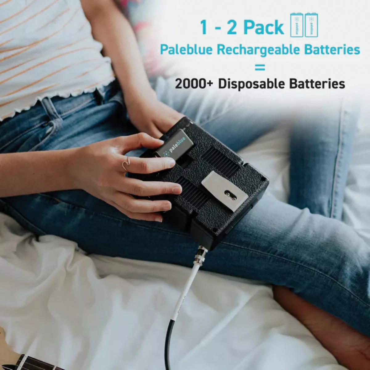Paleblue 9V Lithium-Ion Rechargeable Battery (2-Pack) - photo 3