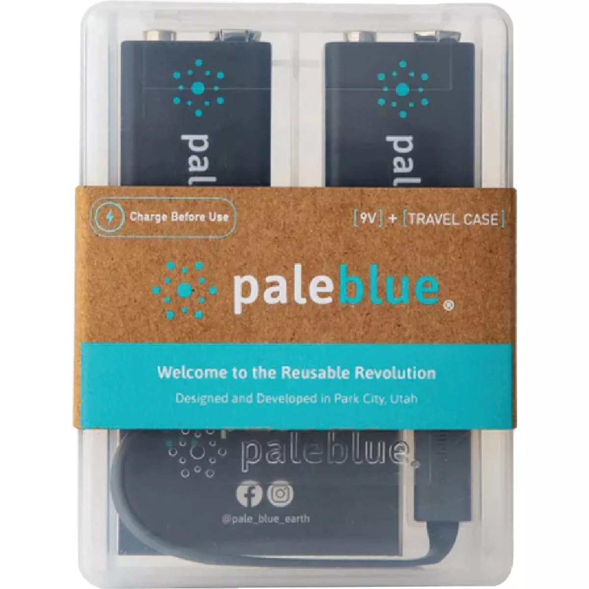 Paleblue 9V Lithium-Ion Rechargeable Battery (2-Pack) - photo 2