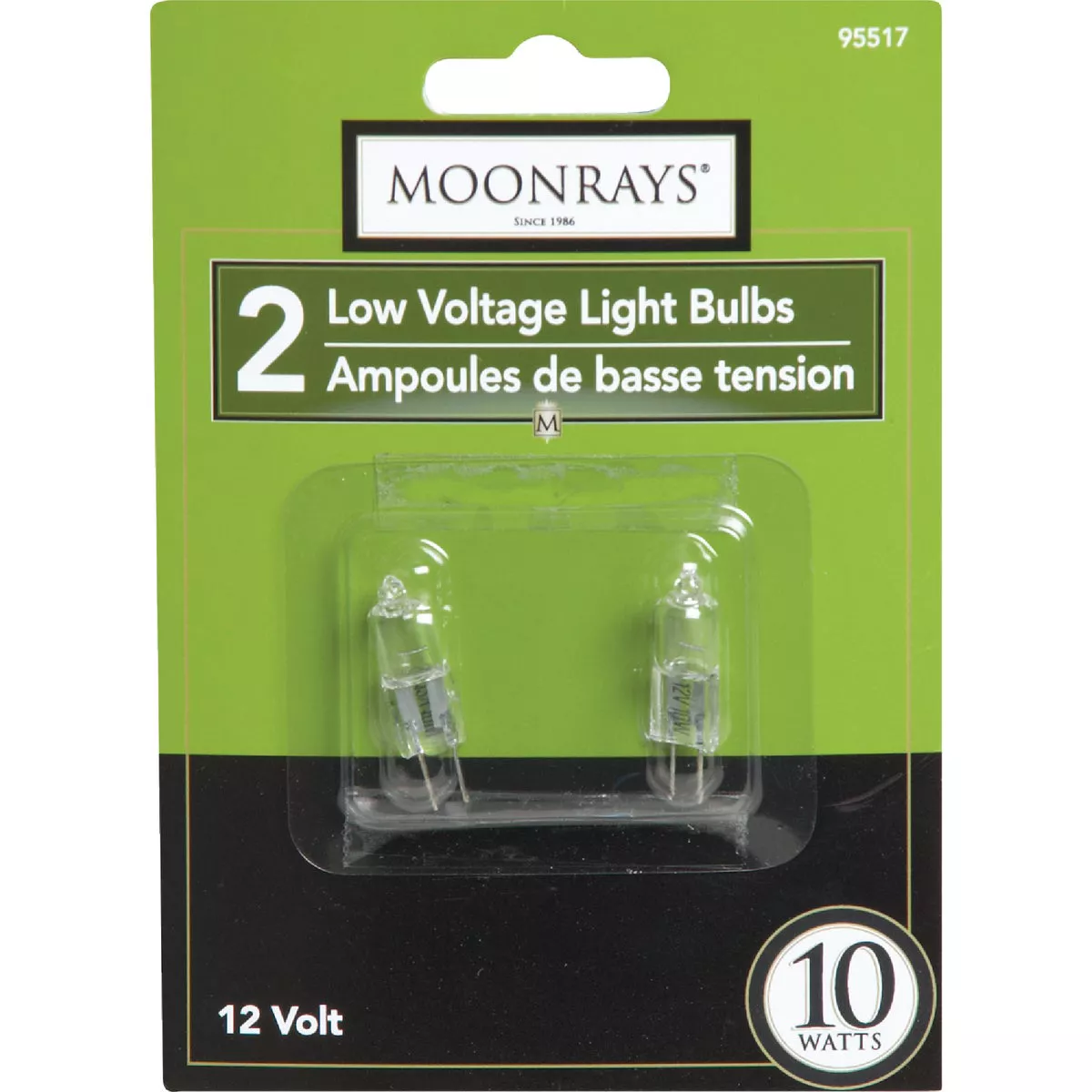 Moonrays 10W 12V Clear Bi-Pin Base T3 Halogen Light Bulb (2-Pack) - photo 2