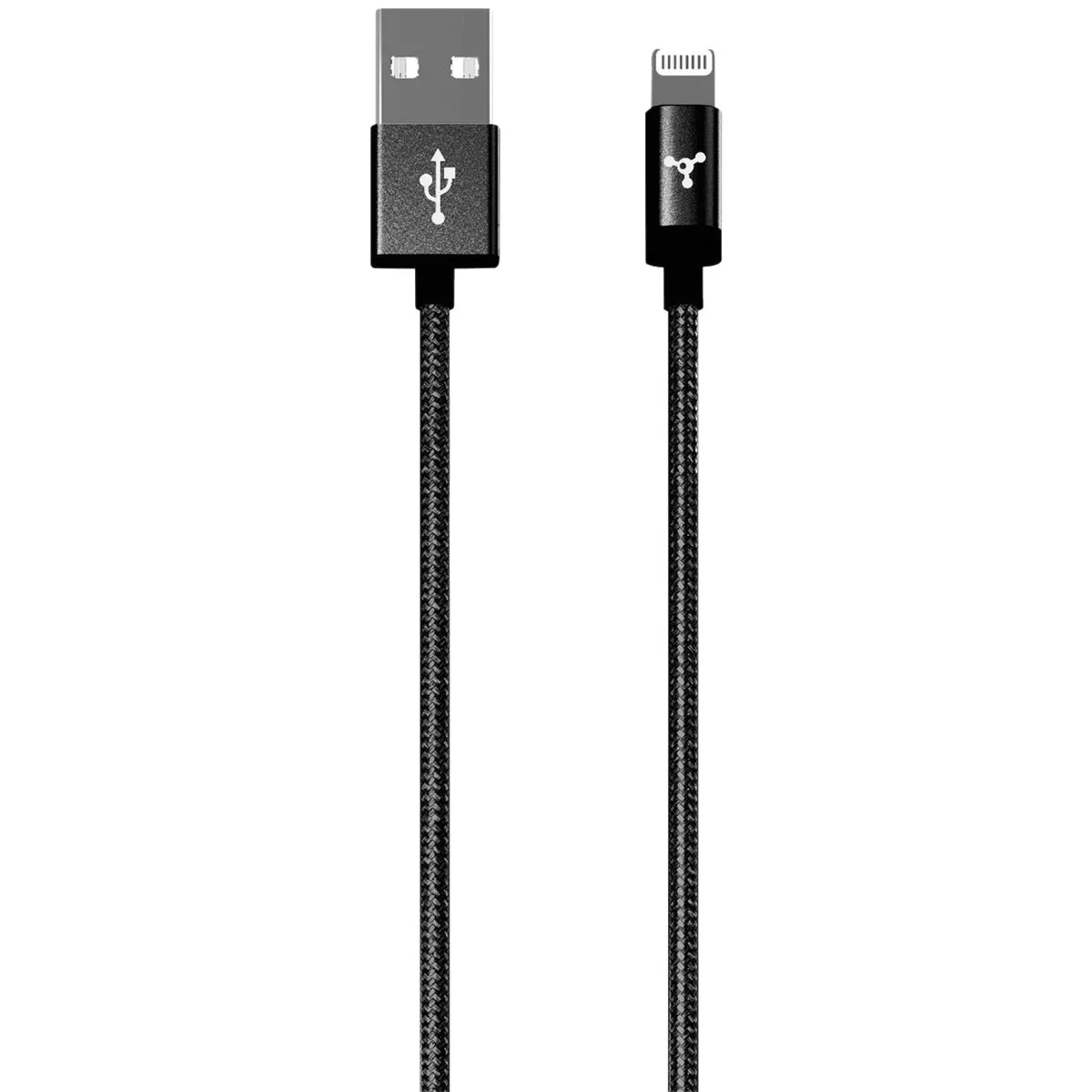 Fuse 6 Ft. Black Braided MFI Lightning USB Charging & Sync Cable - photo 2