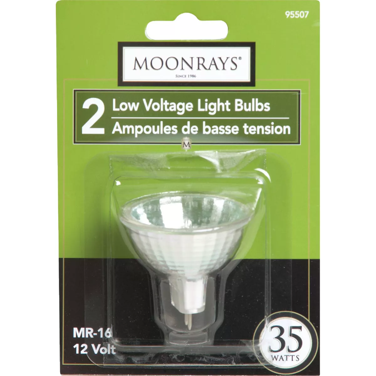 Woods Moonrays 45W Equivalent Clear GU5.3 Base MR16 Halogen Floodlight Light Bulb - photo 2
