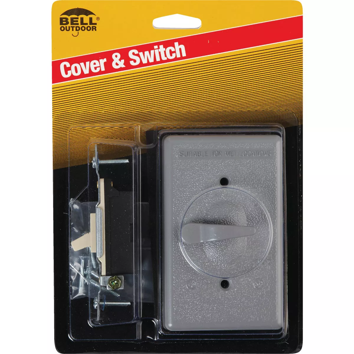 Bell Single Pole Vertical Mount Gray Weatherproof Outdoor Switch Cover - photo 2