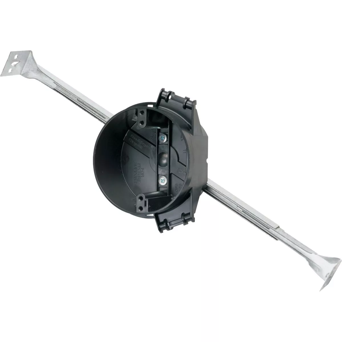 Pass and Seymour Thermoplastic Molded 4 In. Round Ceiling Box with Adjustable Bracket