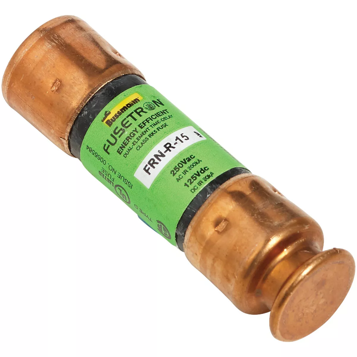 Bussmann 15A FRN-R Cartridge Heavy-Duty Time Delay Cartridge Fuse (2-Pack) - photo 3