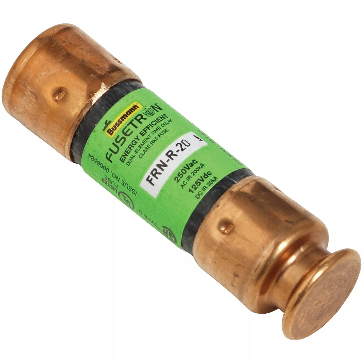 Bussmann 20A FRN-R Cartridge Heavy-Duty Time Delay Cartridge Fuse (2-Pack) - photo 3