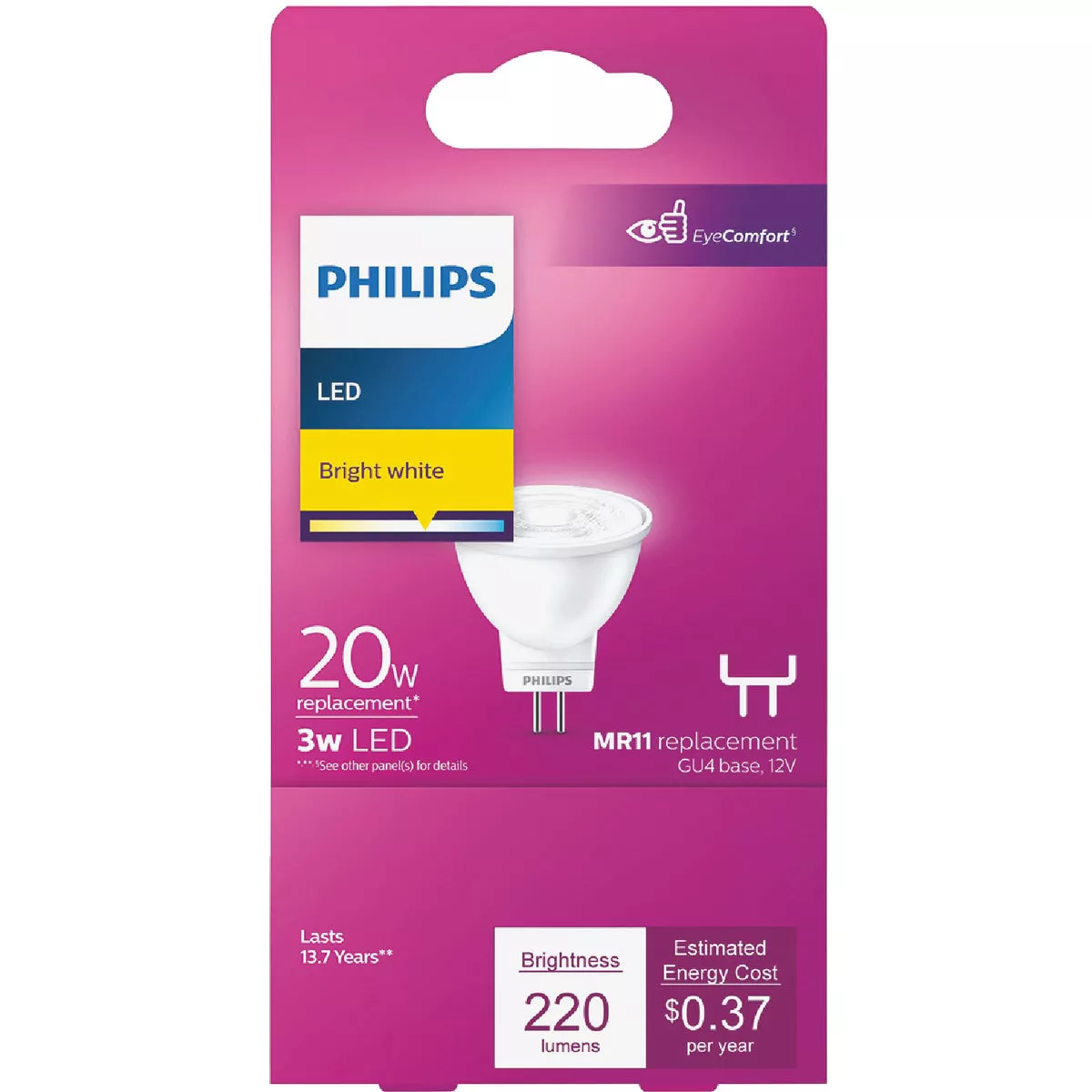 Philips 20W Equivalent Bright White MR11 Bi-Pin LED Floodlight Light Bulb - photo 2