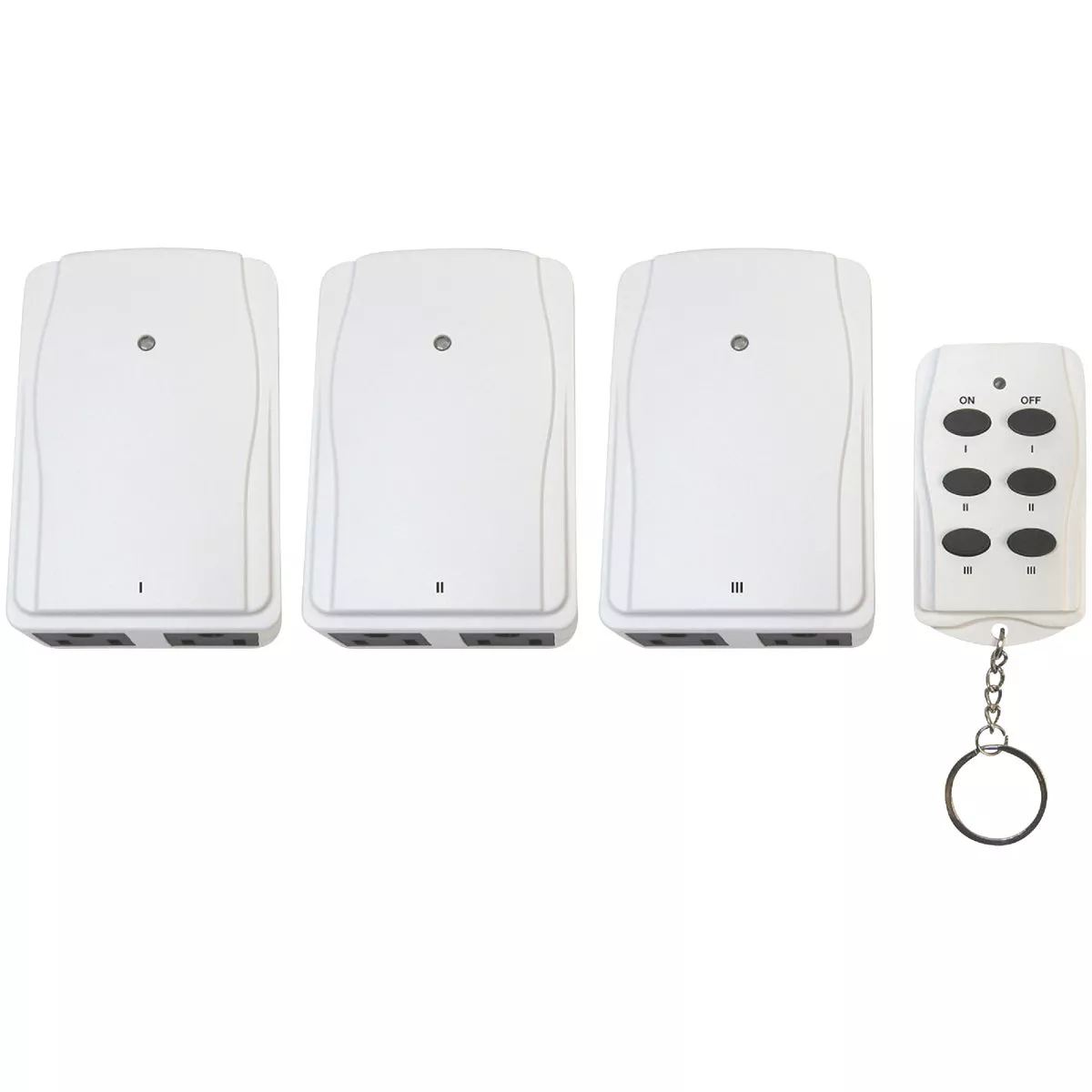 Prime 80 Ft. Range White Wireless Switch with Remote Control (3-Pack)