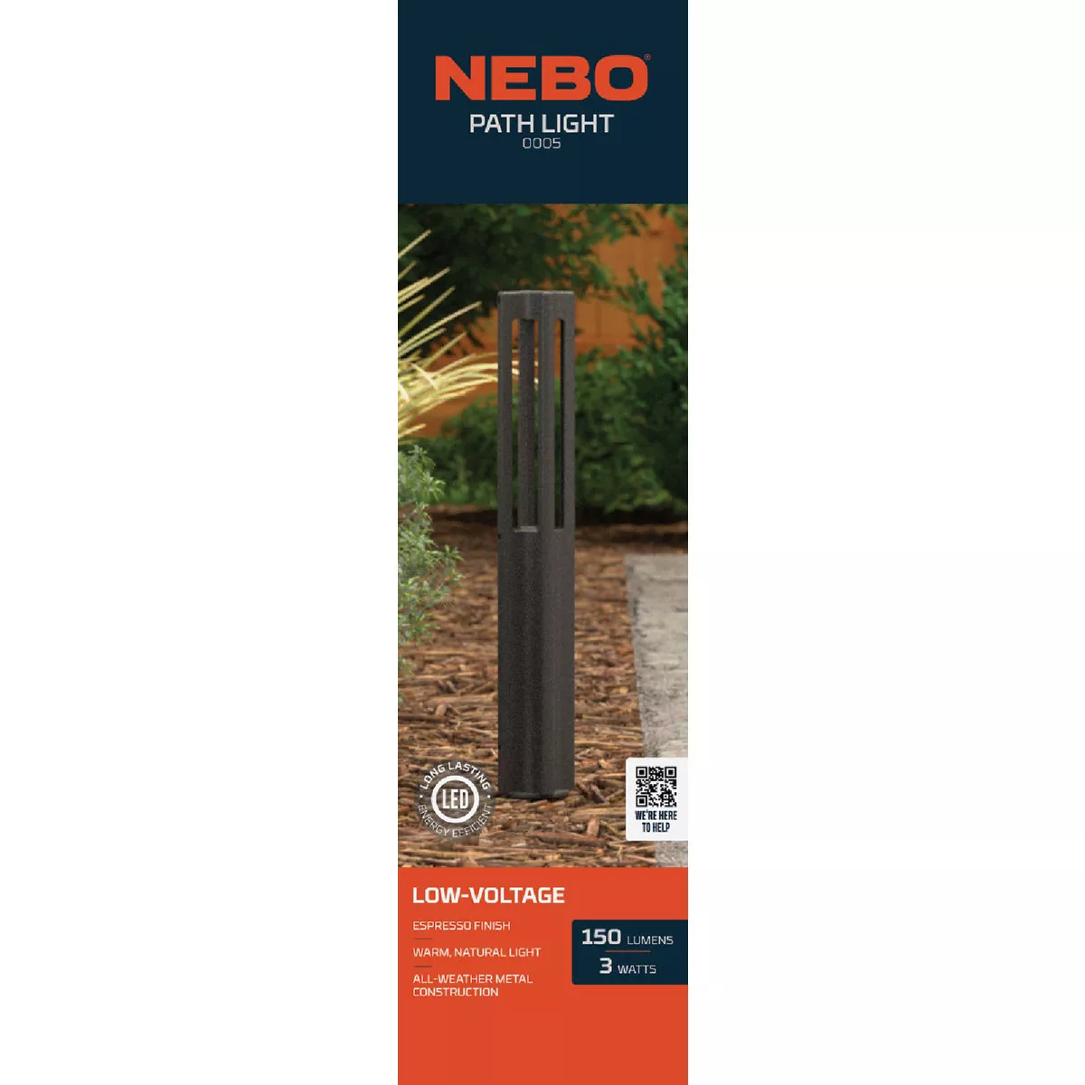 Nebo LED Espresso All-Weather Metal 150 Lm. Low Voltage Bollard Style Path Light - photo 3