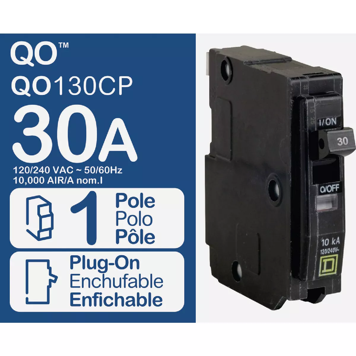 Square D QO 30A Single-Pole Standard Trip Circuit Breaker - photo 5