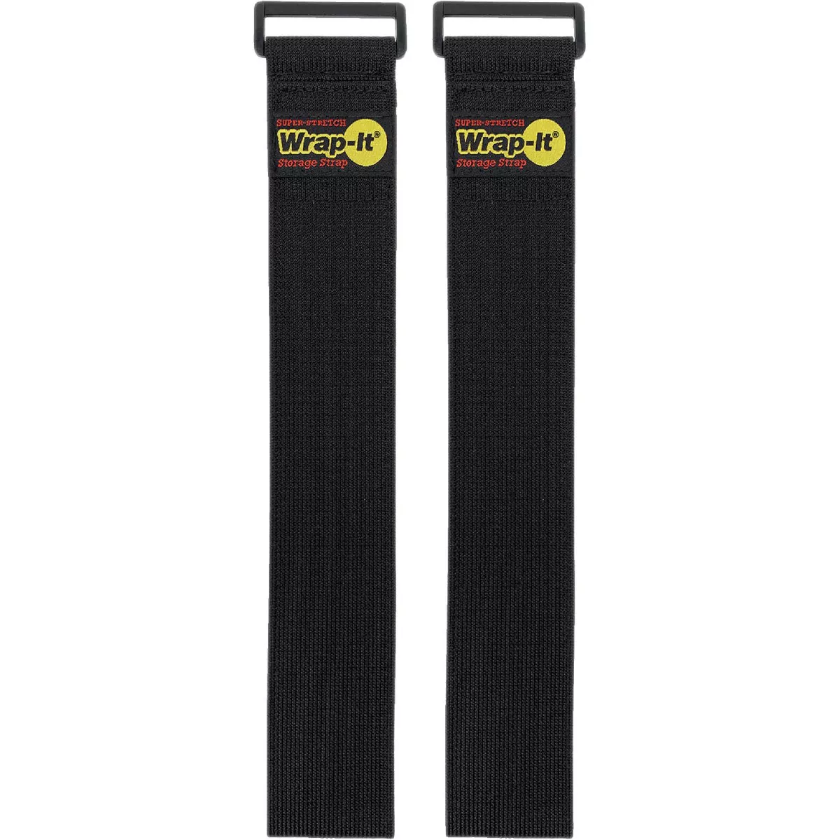 Wrap-It Storage Super-Stretch 24 In. x 2 In. Elastic Hook & Loop Cinch Straps (2-Pack)